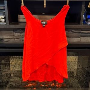 Reddish orange dress top fully lined